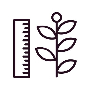 para büyüme kavramı basit simge, vektör illüstrasyonu