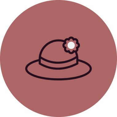  Şapka simgesi vektör illüstrasyonu