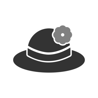  Şapka simgesi vektör illüstrasyonu