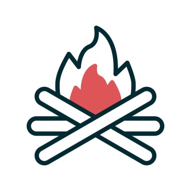 şenlik ateşi simgesi, logo çizimi