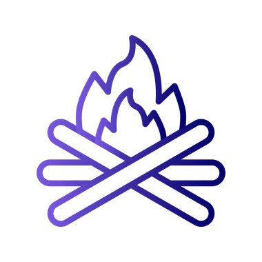 şenlik ateşi simgesi, logo çizimi