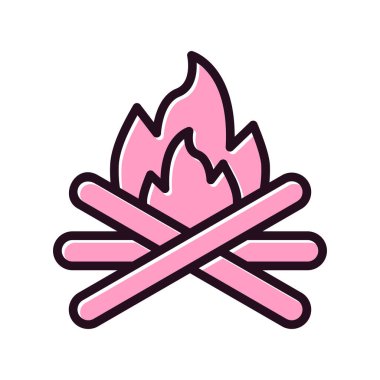 şenlik ateşi simgesi, logo çizimi