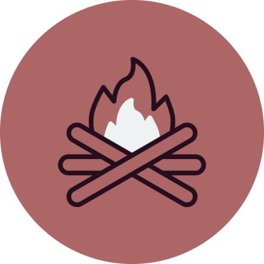 şenlik ateşi simgesi, logo çizimi