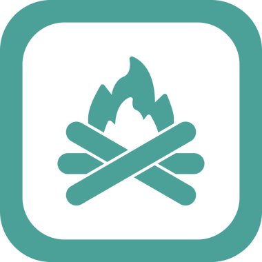 şenlik ateşi simgesi, logo çizimi