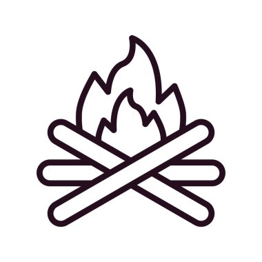 şenlik ateşi simgesi, logo çizimi