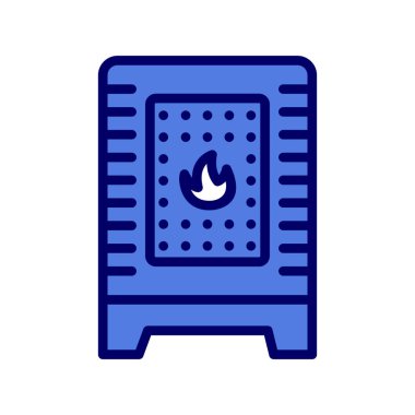 Modern ısıtıcı simgesinin vektör çizimi