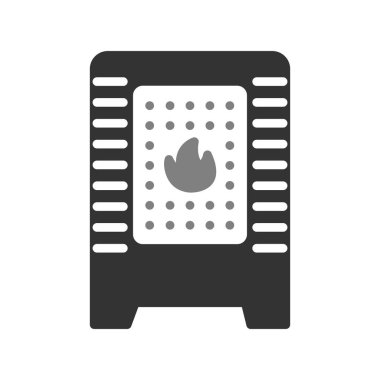 Modern ısıtıcı simgesinin vektör çizimi