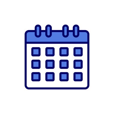 Takvim simgesi, vektör çizimi