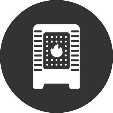 Modern ısıtıcı simgesinin vektör çizimi