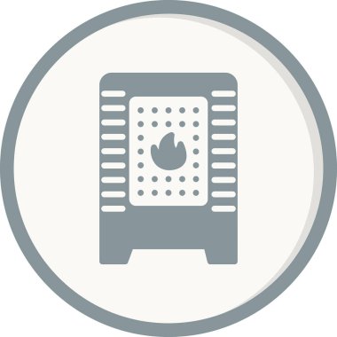 Modern ısıtıcı simgesinin vektör çizimi