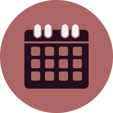 Takvim simgesi, vektör çizimi