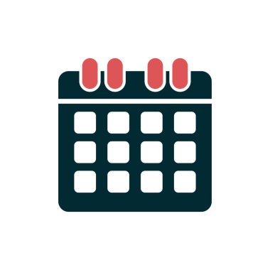 Takvim simgesi, vektör çizimi