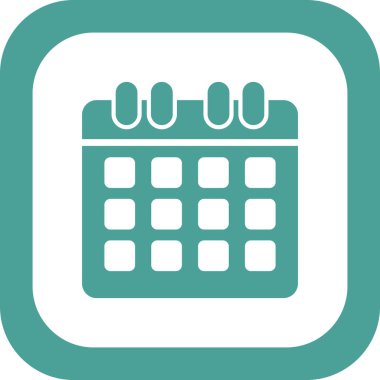 Takvim simgesi, vektör çizimi