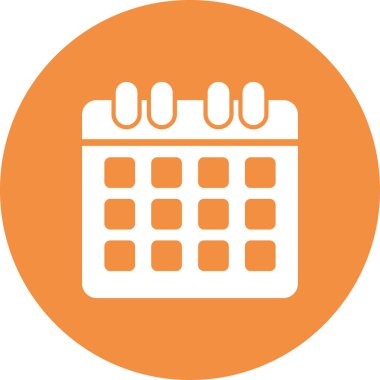 Takvim simgesi, vektör çizimi