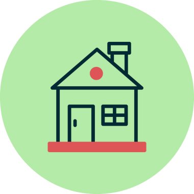 Ev simgesi, modern vektör illüstrasyon tasarımı