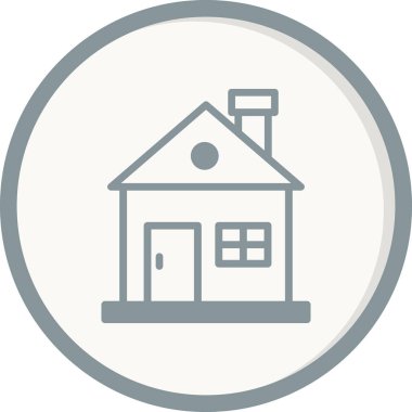 Ev simgesi, modern vektör illüstrasyon tasarımı