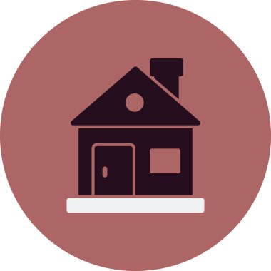 Ev simgesi, modern vektör illüstrasyon tasarımı