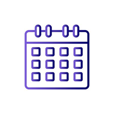 Takvim simgesi, vektör çizimi