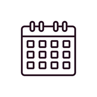 Takvim simgesi, vektör çizimi