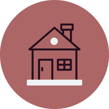 Ev simgesi, modern vektör illüstrasyon tasarımı