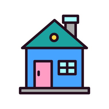 Ev simgesi, modern vektör illüstrasyon tasarımı