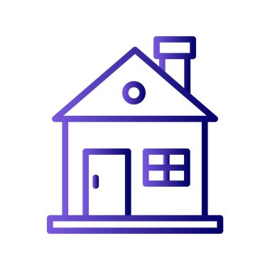 Ev simgesi, modern vektör illüstrasyon tasarımı