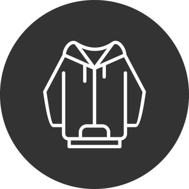 Hoodie simge vektör çizim