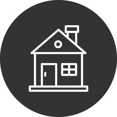 Ev simgesi, modern vektör illüstrasyon tasarımı