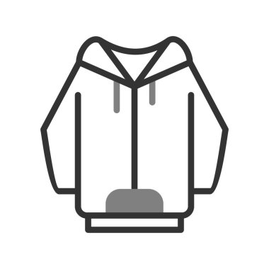 Hoodie simge vektör çizim