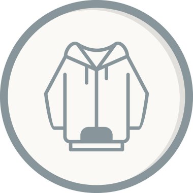 Hoodie simge vektör çizim