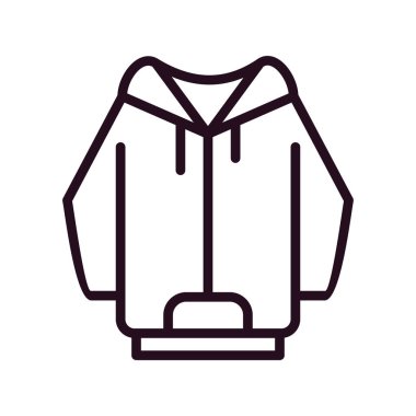 Hoodie simge vektör çizim