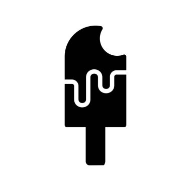 dondurma ikonu vektör illüstrasyonu 