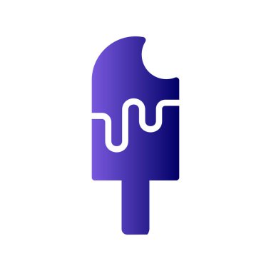 dondurma ikonu vektör illüstrasyonu 