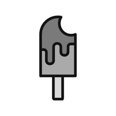 dondurma ikonu vektör illüstrasyonu 