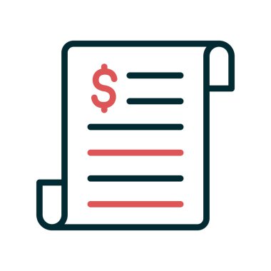 iş raporu simgesi, vektör illüstrasyonu 