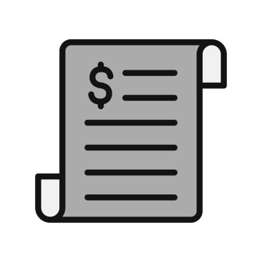 iş raporu simgesi, vektör illüstrasyonu 