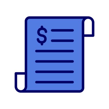 iş raporu simgesi, vektör illüstrasyonu 