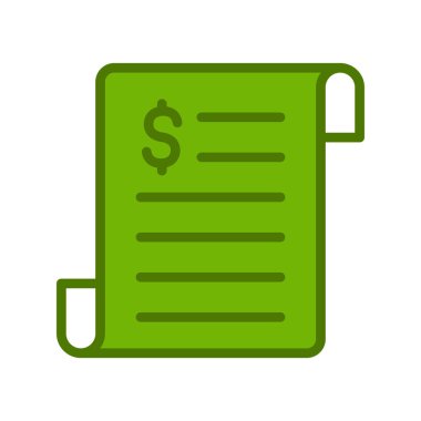 iş raporu simgesi, vektör illüstrasyonu 