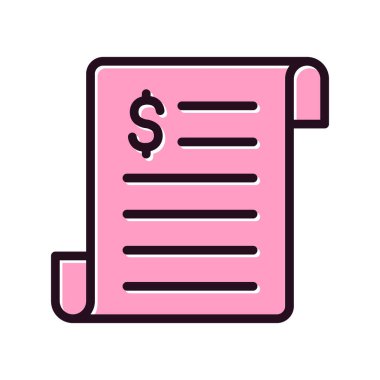 iş raporu simgesi, vektör illüstrasyonu 