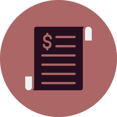 iş raporu simgesi, vektör illüstrasyonu 