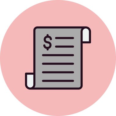 iş raporu simgesi, vektör illüstrasyonu 