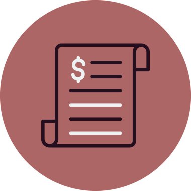 iş raporu simgesi, vektör illüstrasyonu 