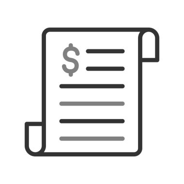 iş raporu simgesi, vektör illüstrasyonu 