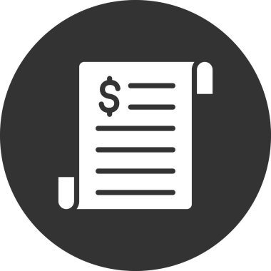 iş raporu simgesi, vektör illüstrasyonu 