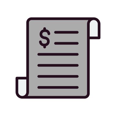 iş raporu simgesi, vektör illüstrasyonu 