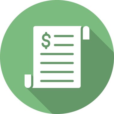 iş raporu simgesi, vektör illüstrasyonu 