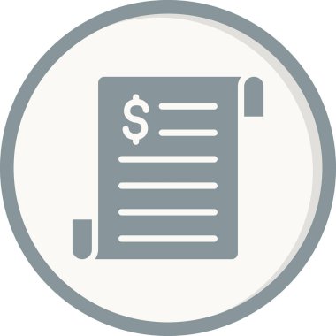 iş raporu simgesi, vektör illüstrasyonu 