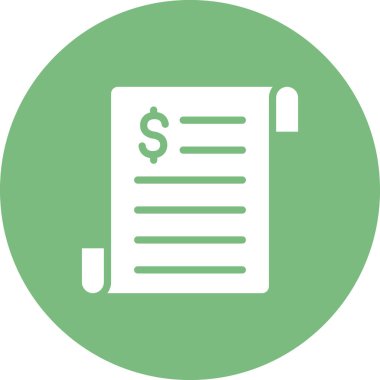 iş raporu simgesi, vektör illüstrasyonu 