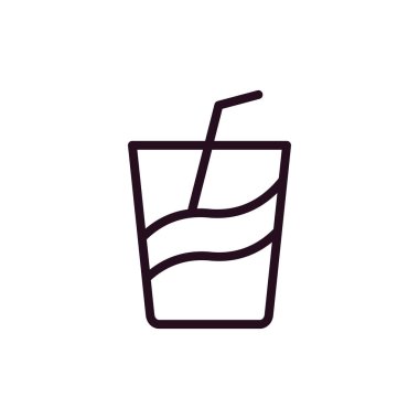 içki ikonu vektör illüstrasyonu