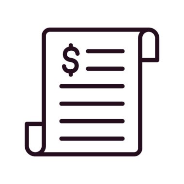 iş raporu simgesi, vektör illüstrasyonu 